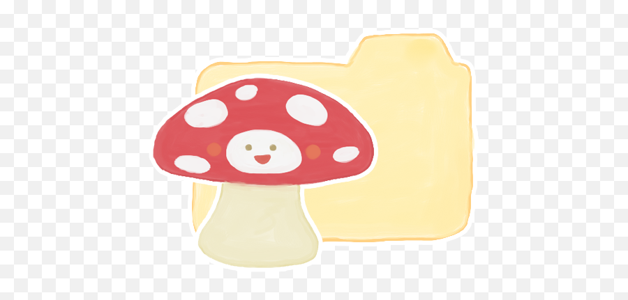 Folder Vanilla Mushroom Icon - Directory Emoji,Mushroom Emoticon