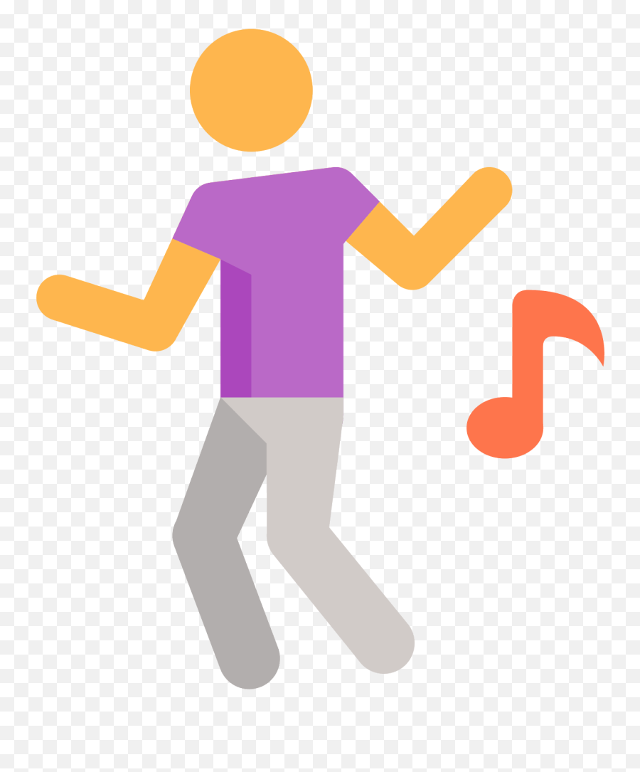 Man Or Woman Standing - Dance Icon With Color Emoji,Dancing Man Emoji