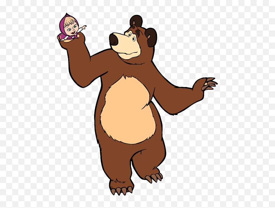 Clipart Masha And The Bear - Masha And The Bear Animation Emoji,Bizcocho De Emoji