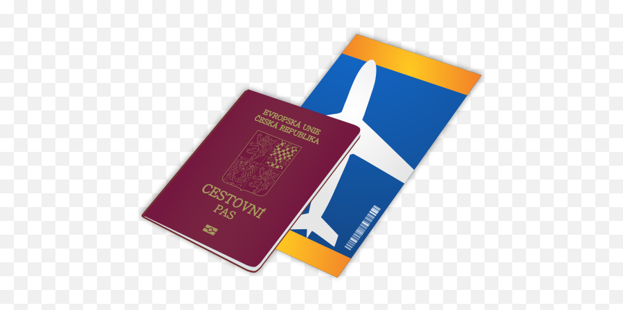 Czech Republic Passport - Passport Art Transparent Emoji,Czech Republic Flag Emoji