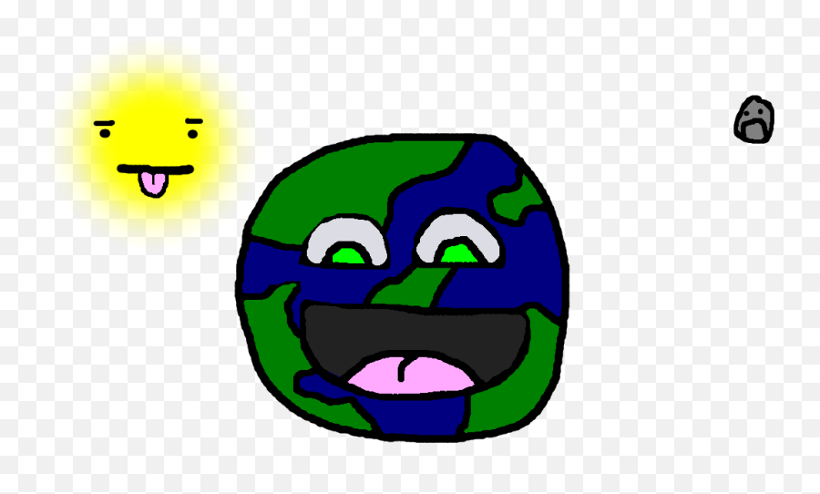 Derpy Earth By Mittendakitten On Newgrounds - Derpy Earth Emoji,Kitten Emoticon