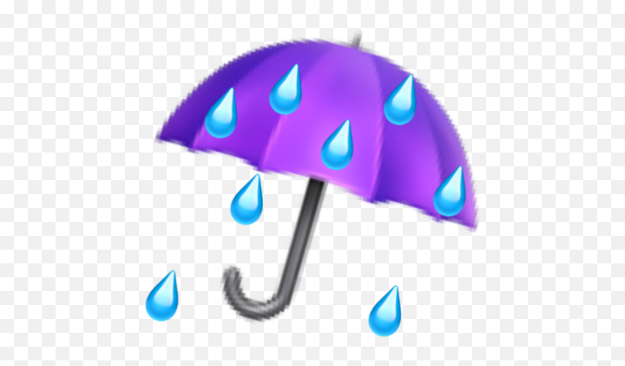 Remixedemoji Emoji Umbrella Rain Purple Freetoed - Umbrella,Rain Emoji