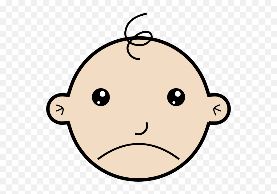Sad Baby - Sad Baby Clipart Emoji,Distorted Emoji