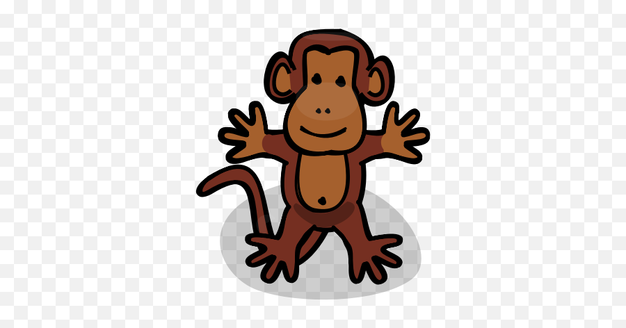 Cartoon Monkey - 1574676377 Free Svg Cartoon Monkey Emoji,Cheeky Monkey Emoji