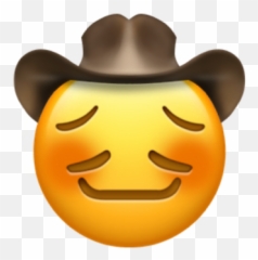 Emoji Chile Sticker - Pensive Cowboy