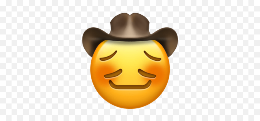 Emoji Chile Sticker - Pensive Cowboy Emoji,Chile Emoji