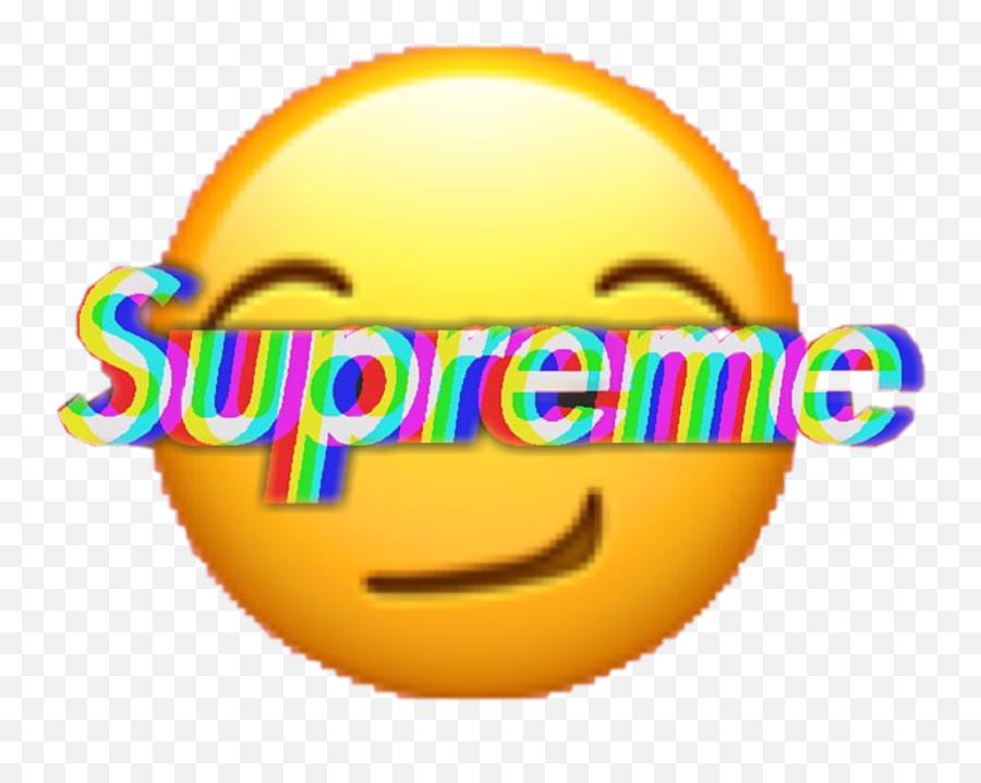Transparent Supreme Emoji Picture - Supreme Emoji,Interesting Emoji