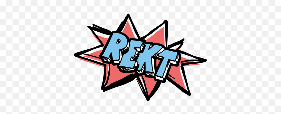 Cartoon Rekt Slang Word - Clip Art Emoji,Emoji Slang