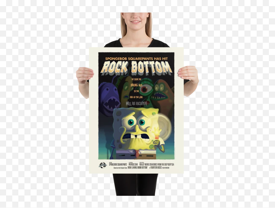 Spongebob Squarepants Rock Bottom - Spongebob Rock Bottom T Shirt Emoji,Spongebob Emojis