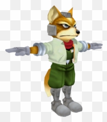 Foxmccloud Melee Starfox Sticker - Melee Fox T Pose Emoji,T Pose Emoji