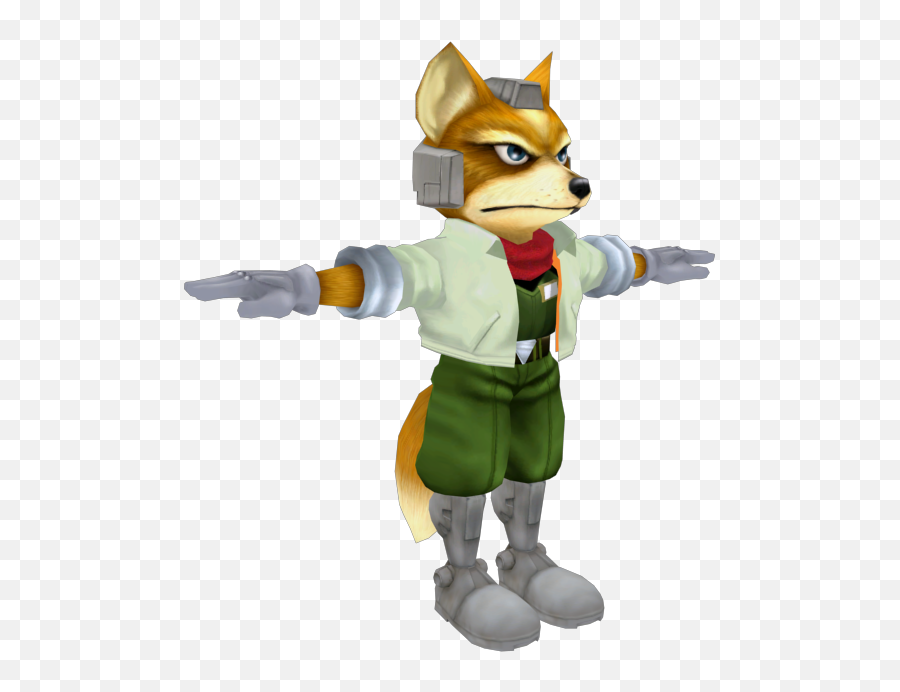 Foxmccloud Melee Starfox Sticker - Melee Fox T Pose Emoji,T Pose Emoji