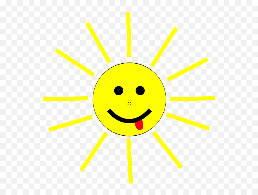 Smiling Cartoon Sun Vector Clip Art - Funny Faces Of Sun Emoji,Sun Emoji