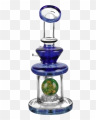 Pulsar Teardrop Mini Bong with Marble Water Pipes - Barware Emoji