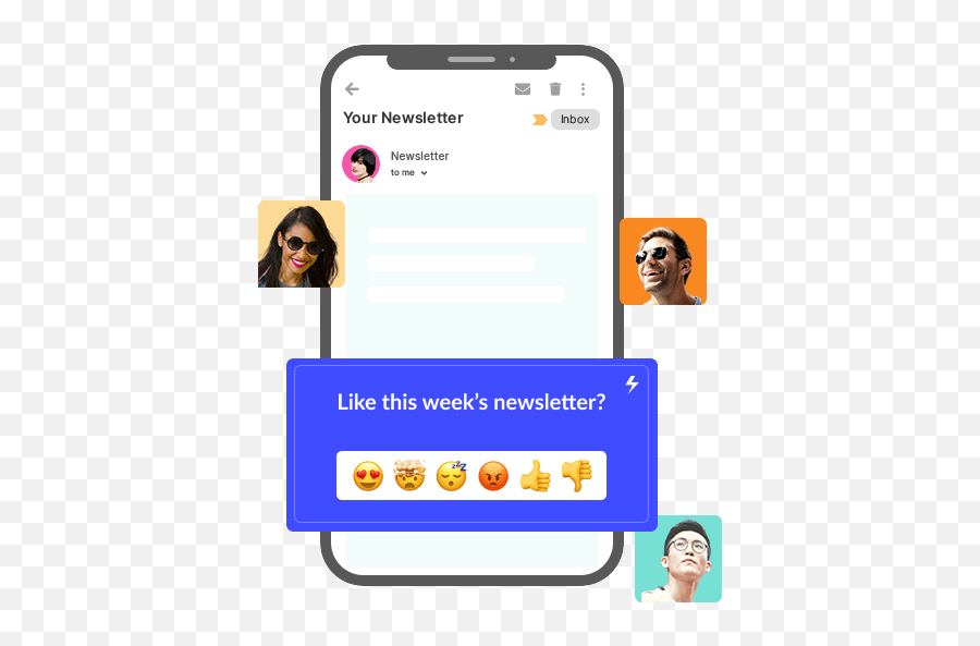 Free Newsletter Poll Widget - Smartphone Emoji,Emoji Reactions