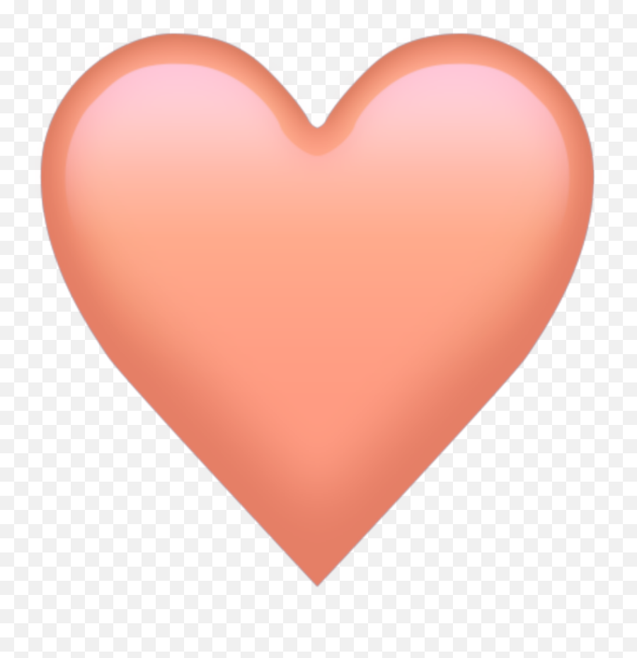 Freetoedit Emoji Heart Peach - Heart,Peach Emoji Png