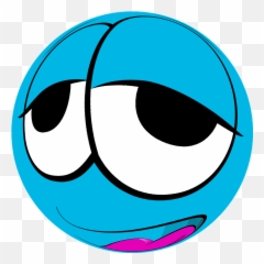 Smilie Deco Emoticon - Clip Art Emoji,Blue Emoji