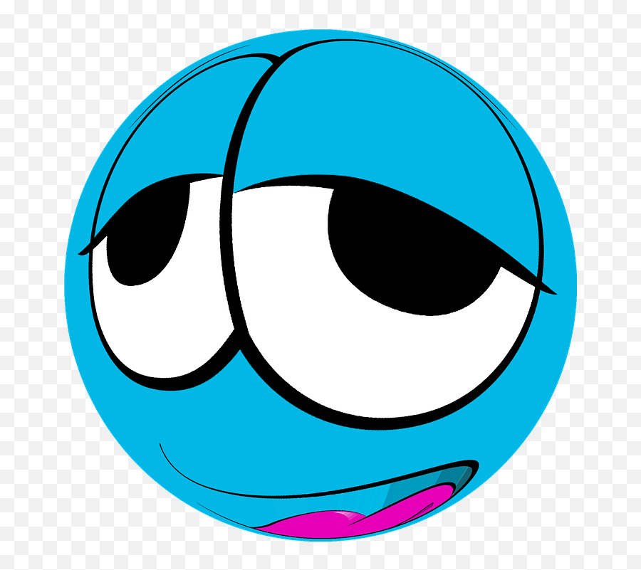 Smilie Deco Emoticon - Clip Art Emoji,Blue Emoji
