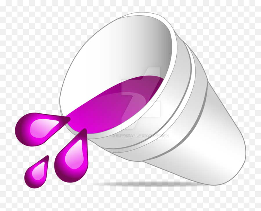 Purple Drank Emoji Codeine - Purple Drank Png,Emoji Cups