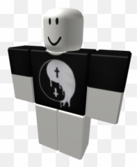 Yin Yang Gothic Cross Printed T - Im A Spy Roblox Emoji,Goth Emojis