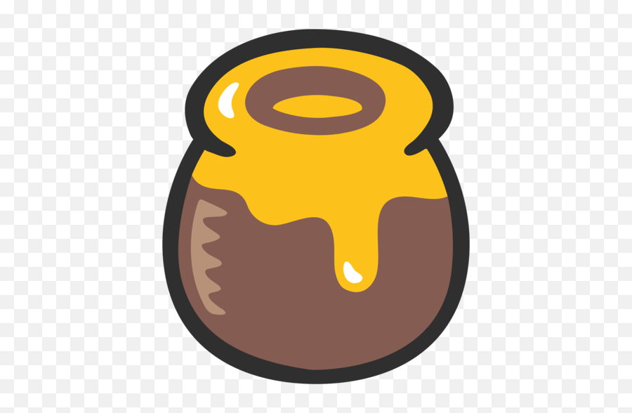 Honey Pot Emoji - Honey Pot Clip Art,Honey Emoji