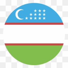 Uzbekistan Flag Vector Emoji Icon -