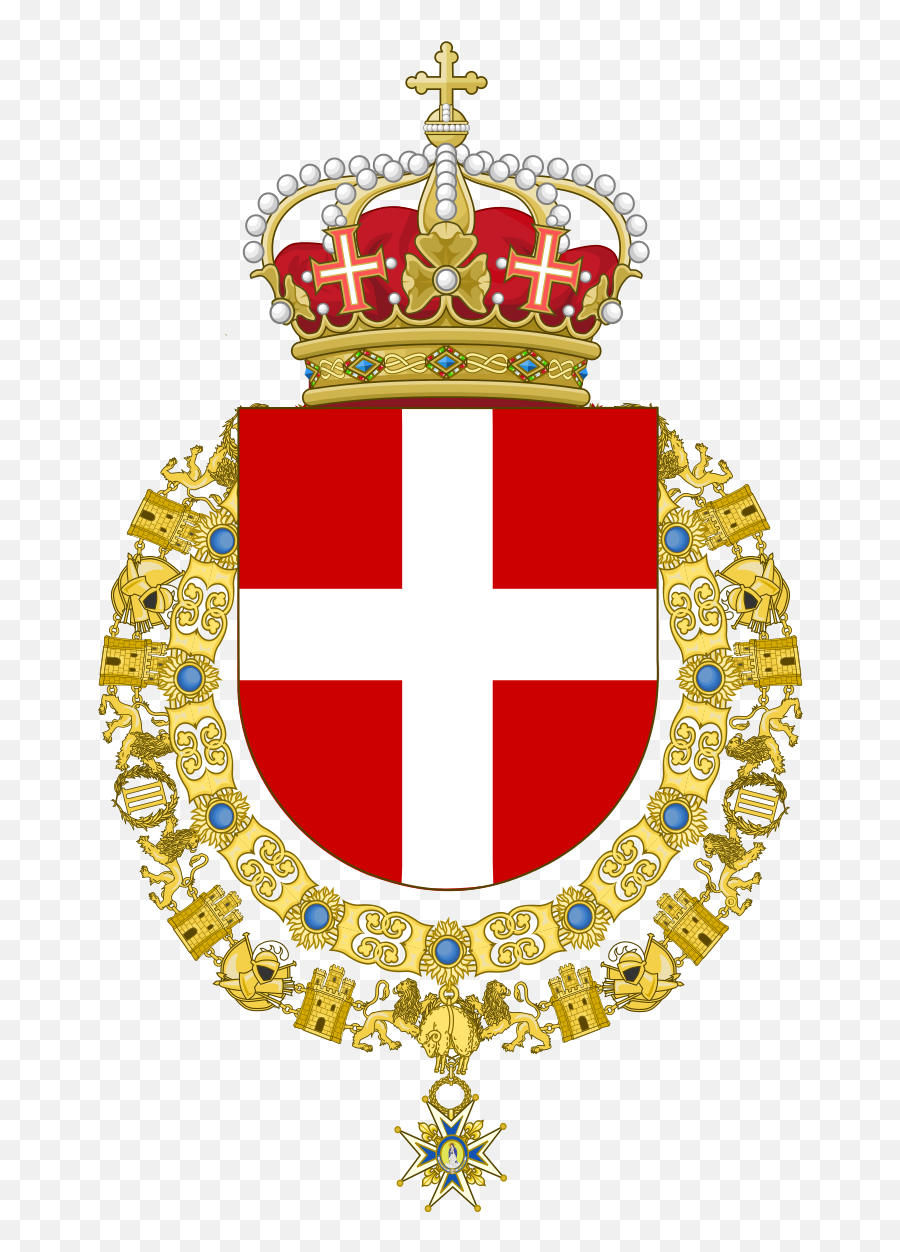 Coat Of Arms Of Umberto Ii Of Italy Variant - Royal Crown Of Italy Png Emoji,Spanish Flag Emoji