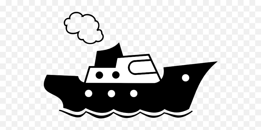 Simple Ship - Simple Ship Cartoon Emoji,Flag And Ship Emoji
