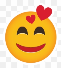 Phone Emoji Sticker Smitten - Smiley