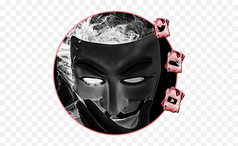 Mask Launcher Theme Live Hd Wallpapers - Wallpaper Emoji,Anonymous Mask Emoji