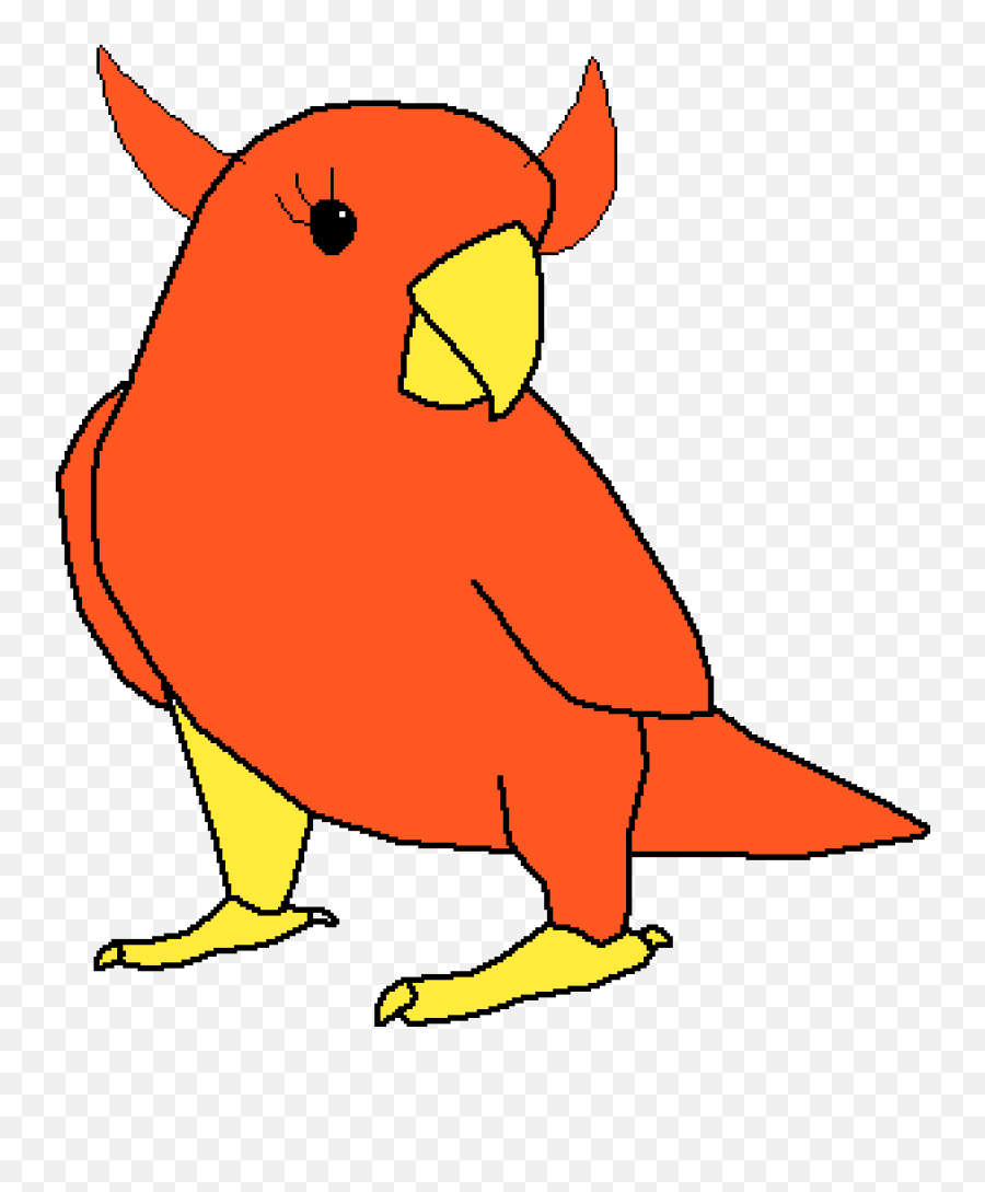 Pixilart - Parrot Emoji,Parrot Emoticon