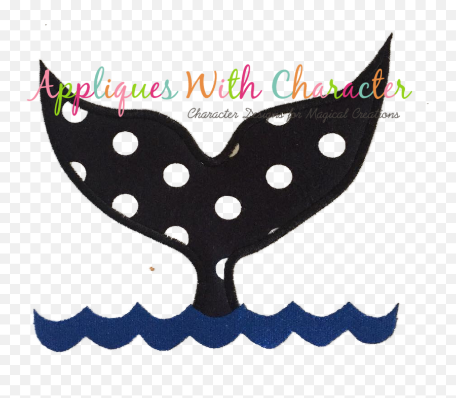 Ocean Whale Tail Applique Design - Whale Tail Emoji,Whale Emoji