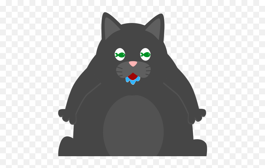 Black Pussycat By Dani Hafid - Black Cat Emoji,Buddha Emoji