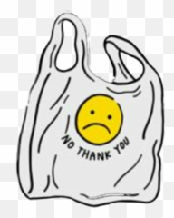 Bag Sad Earth Planets Plastic Aesthetic White - Say No To Plastic Bags Sticker Emoji,Emoji Book Bags