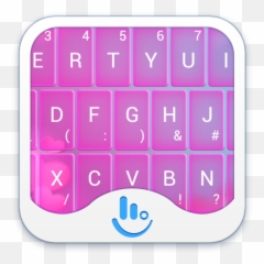 Download TouchPal Love Heartbeat Theme for android Myket - Keyboard Neon Blue Emoji