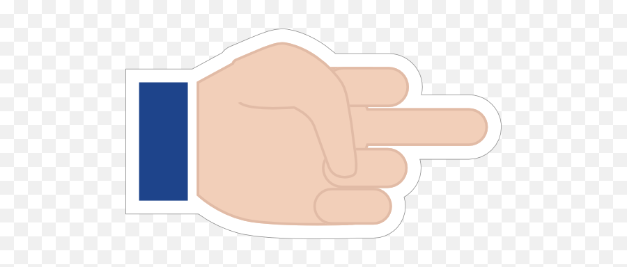 Hands Middle Finger Lh Emoji Sticker - Illustration,The Finger Emoji