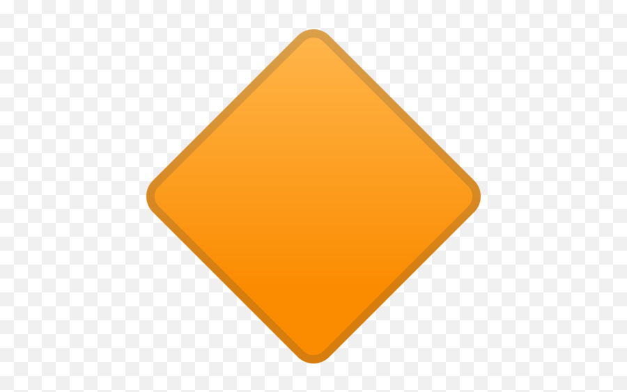 Large Orange Diamond Emoji - Triangle,Red Diamond Emoji