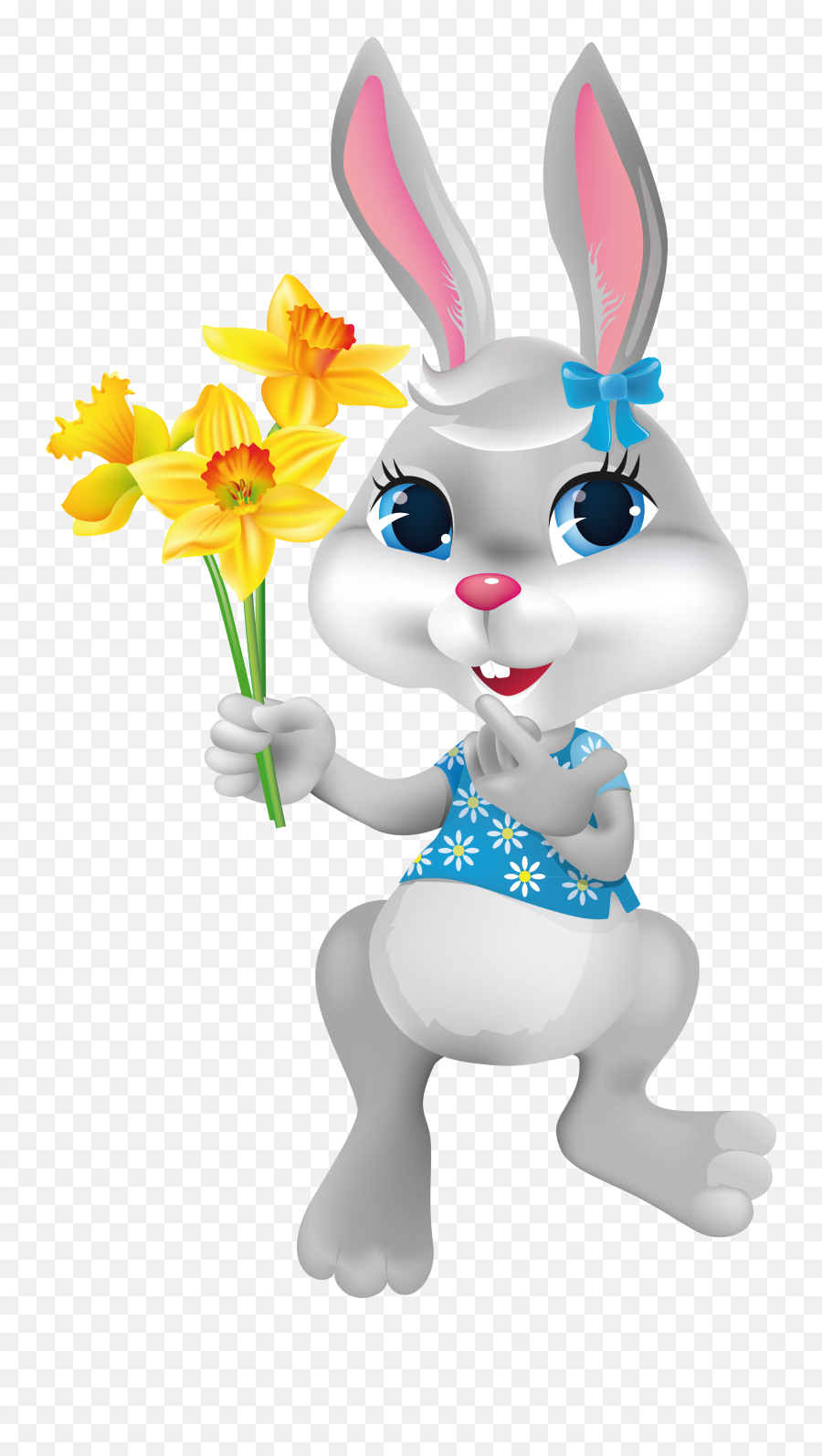 Easter Bunny Free Download Png - Clip Art Library Transparent Background Easter Bunny Png Emoji,Easter Bunny Emoticon