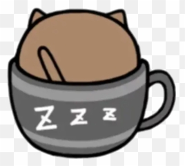Coffee Cats Stickers For WhatsApp - Kawaii Sad Cartoon Emoji