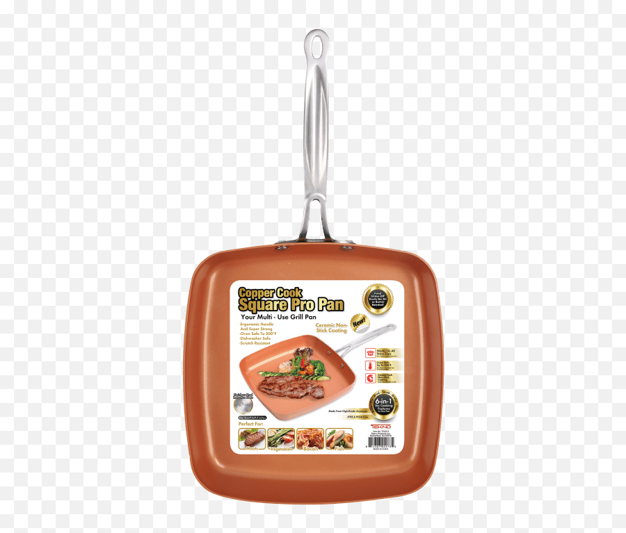 Copper Cook 95 Square Pro Pan - Fast Food Emoji,French Bread Emoji