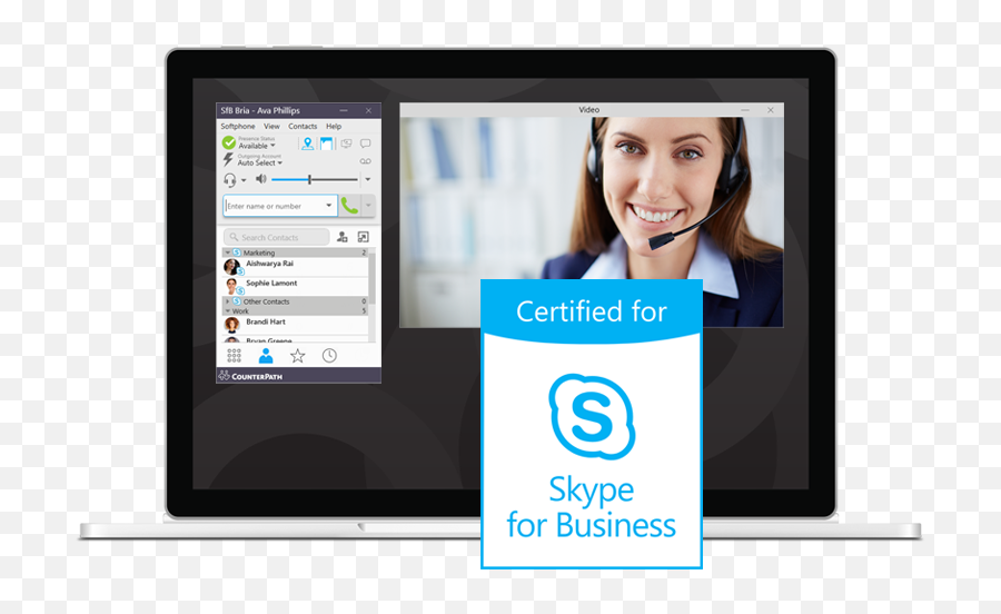 Bria Skype For Business Integration Skype For Business - Electronics Emoji,Skype Turkey Emoji