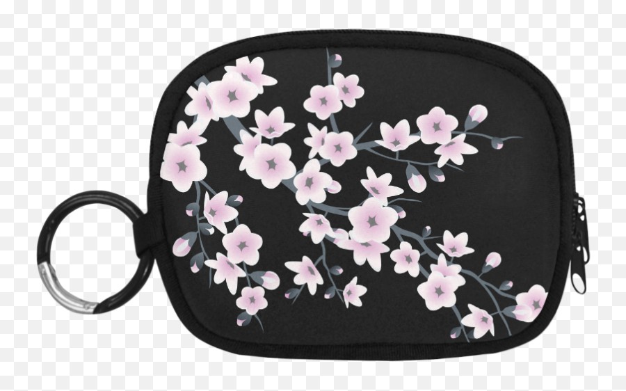 Transparent Cherry Blossom Flower Png - Flower Sakura Coin Purse Emoji,Cherry Blossom Emoticon
