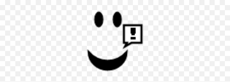 Exclamation Face - Roblox Smiley Emoji,Exclamation Mark Emoticon