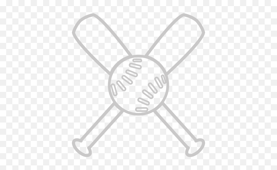 Baseball Bats Outline Logo - Transparent Png U0026 Svg Vector File Dot Emoji,Baseball Bat Emoji