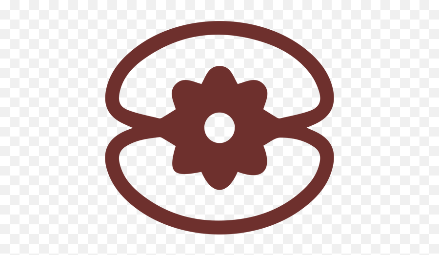 African Symbol Seashell Stroke - Symbol Emoji,Seashell Emoji