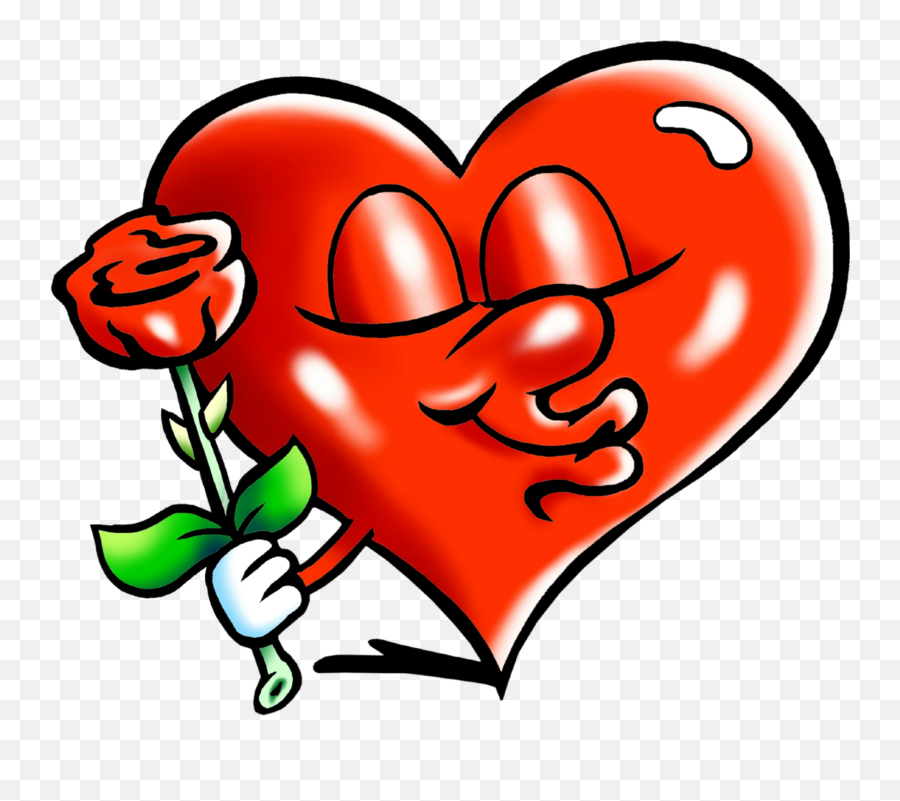 Valentines Day Clipart Love Stickers Heart Images - Caricatura Corazon Alegre Png Emoji,Valentine Emojis