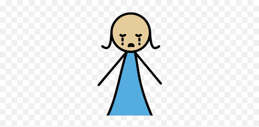Sad Icon Of Colored Outline Style - Love Cartoon Sad Images For Girls Emoji,Sad Hug Emoji