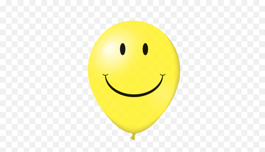 V - Transparent Happy Face Balloon Emoji,Emoticon Balloons