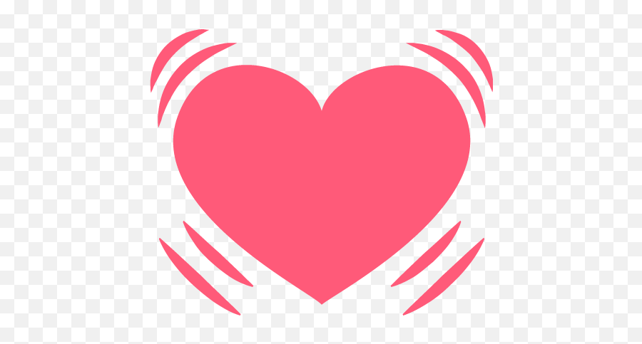 Beating Heart Emoji Icon Vector Symbol - Samsung Heart Emoji Transparent,Female Symbol Emoji