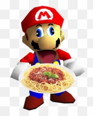 3 - Super Mario 64 Mario Emoji,Spaghetti Emoji