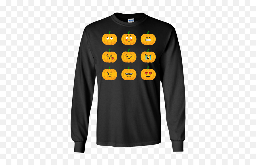 Pumpkin Emoji Faces Tshirt For Halloween - Harry Potter Long Sleeve T Shirts Men,Emoji Pumpkin